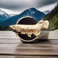 2019 PALAU $10 AROWANA **DRAGONFISH** GILDED 2 OZ .999 SILVER PROOF COIN