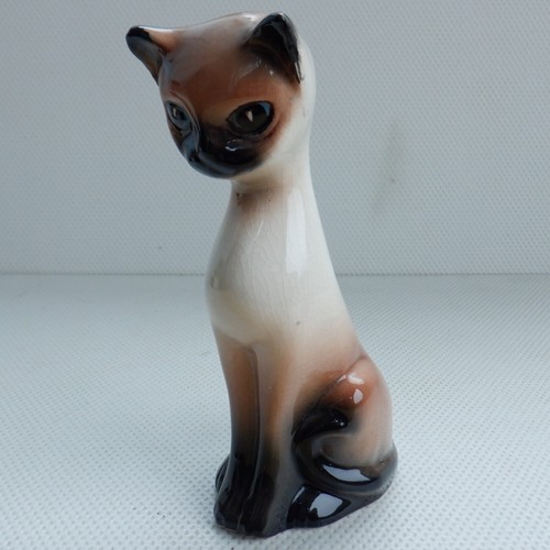 Vintage ceramic cat - ceramic,