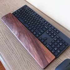 Walnut wood wrist rest - walnut,