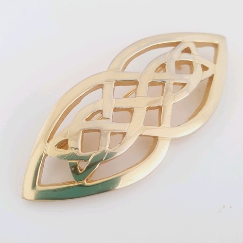 Celtic knot brooch - brooch, tone