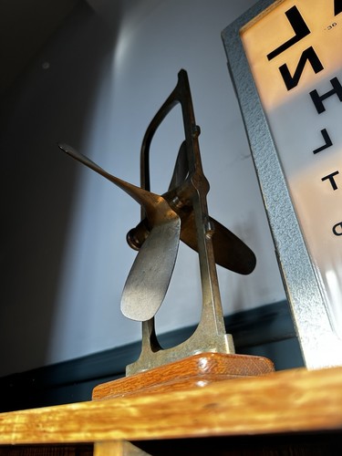 Antique brass propeller - brass,
