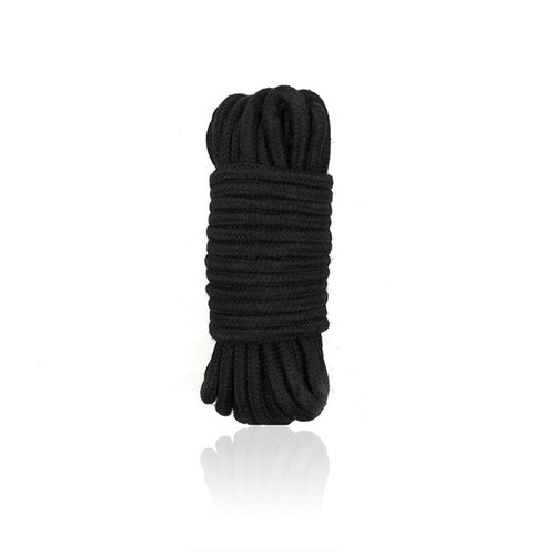 Black cotton bondage rope 10 - cotton,