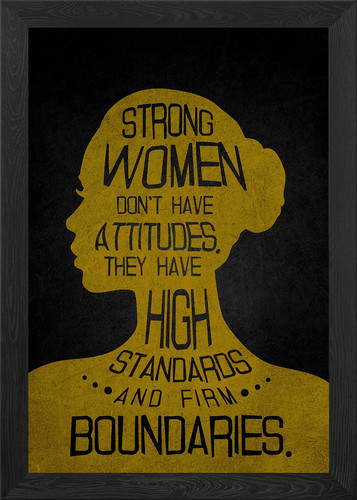 Strong women quote framed wall - framed,