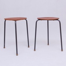 Vintage Tripod Stool Steel +