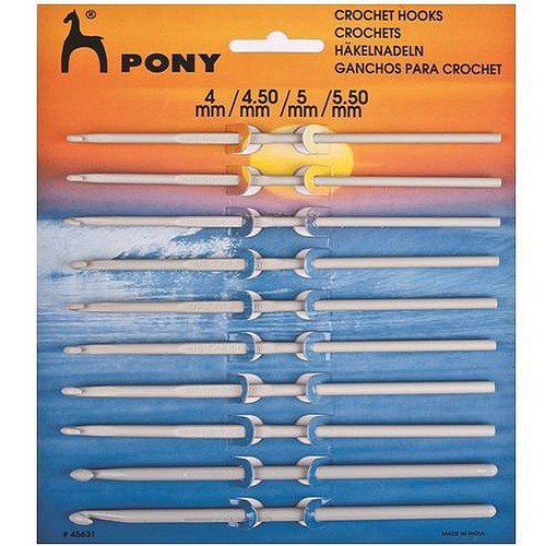 Pony metal crochet - pony,