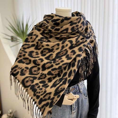 Women leopard print scarf - women,