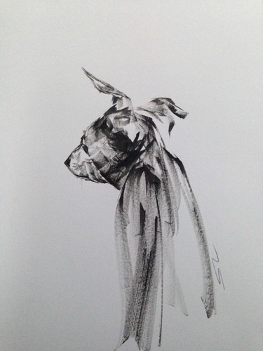 Original signed ink sketch - original,