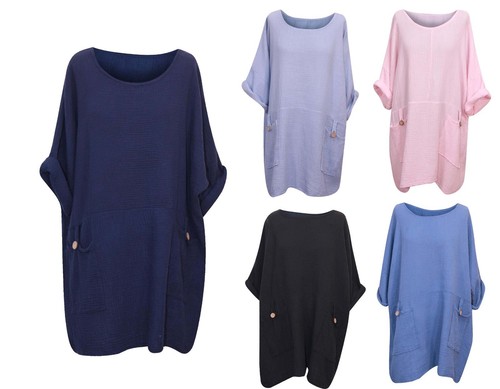 Womens cotton dress italian - womens,