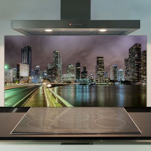 Glass kitchen splashback tile - glass,