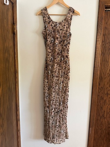 Vintage silk beaded floral - silk,