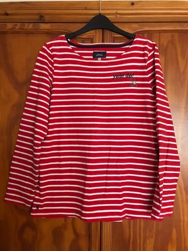 Ladies joules red white - &,