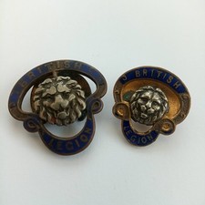 British Legion/Royal British Legion - Two vintage Legion enamel  badges