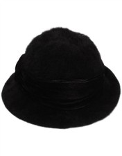 VINTAGE Womens Faux Fur Cloche