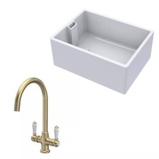 Traditional fireclay kitchen - fireclay,