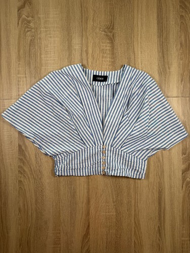 Cider blue and white - and, striped