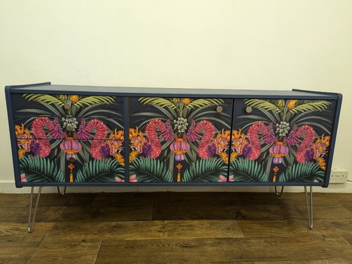 Midcentury sideboard upcycled - midcentury,