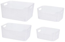 Clear Plastic Storage Basket