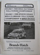 BRANDS HATCH 17 Jan 1988 BRDA