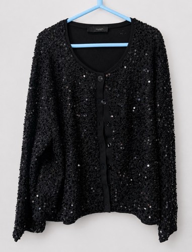Zara black sequin embellished - sequin,