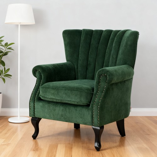 Chesterfield green chenille - chesterfield,