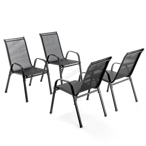 Stackable garden chairs set - stackable,