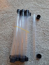 10 x Plastic Storage tubes with removable caps at each end