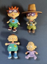 4x The Rugrats Mini Figures 1988 Vintage Toys Nickelodeon