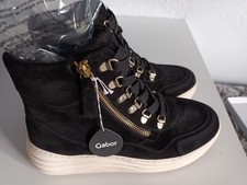 Gabor Black Suede Ankle Boots. Comfort Fit. Removable Insole. Size 5. Brand New.