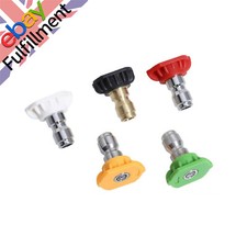 3600 PSI  High Pressure Power Washer Spray Tips Nozzles  Quick Connect 1/4" 5Pcs