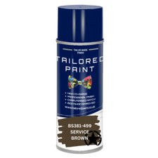 MATT Military Aerosol Spray Paint PVC Wood Steel Plastic BS381 499 SERVICE BROWN