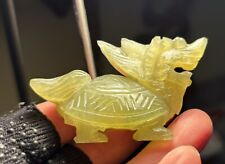 Old Chinese Jade ?  2.7” Hand carved Dragon Turtle Figure Statue V Cold