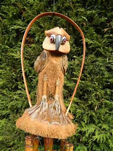 Hand carved bamboo - carved, windchimes