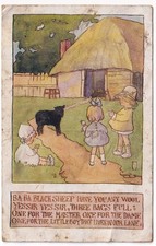 Baa Baa Black Sheep Postcard