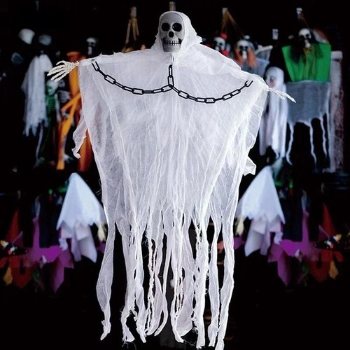 Halloween hanging ghost skull - ghost,