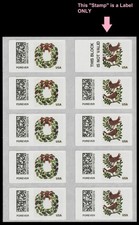 US CVP115-CVP116 CVPT31 Holiday Cheer Kiosk ATM F Not Valid sheet 9+1 MNH 2025
