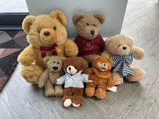 Bundle Of Six Teddy Bear, All Unique And Different Colours/ Shapes.