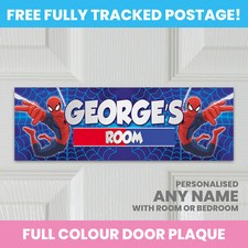 Spiderman personalised door - personalised,