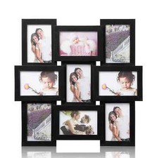 MDF Multi Aperture Picture Photo Frame, Holds 9 x 6 x 4 Photos, Best Gifting Fra