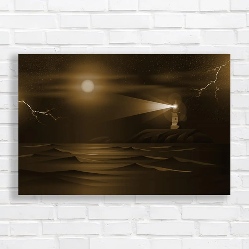 Radiant lighthouse seascape - radiant,