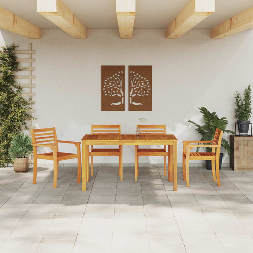 Garden dining set brown - dining,
