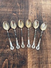 SET OF SIX STERLING SILVER &