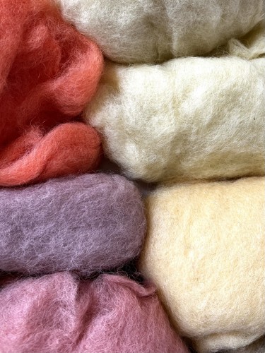 Mixed colour wool - mixed, large