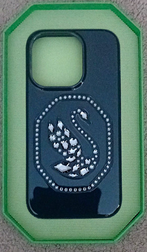 Swarovski swan black crystal - swan,