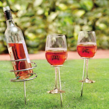 Metal Spiral Wine Bottle & 2