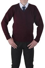 Balmoral Jumper Vee Neck Wine
