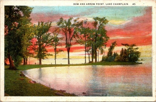 Postcard bow arrow point - arrow,