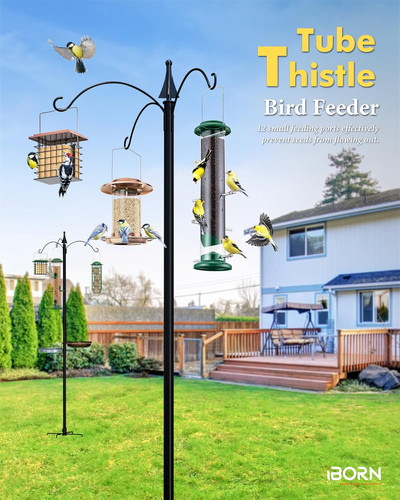 Metal bird feeder nyger - metal,