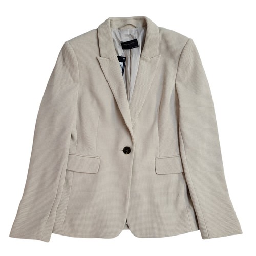 Beige button collared suit - m&s,
