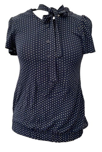 Topshop navy polka - topshop,