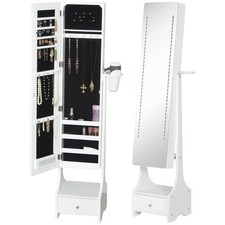 Jewellery Cabinet with Mirror Bedroom Dresser Makeup Storage Jewelry Organiser
